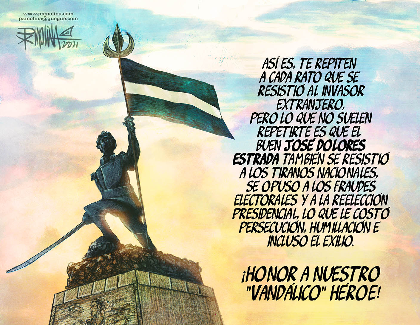 Caricatura del día – Honra a nuestro héroe “vándalo”