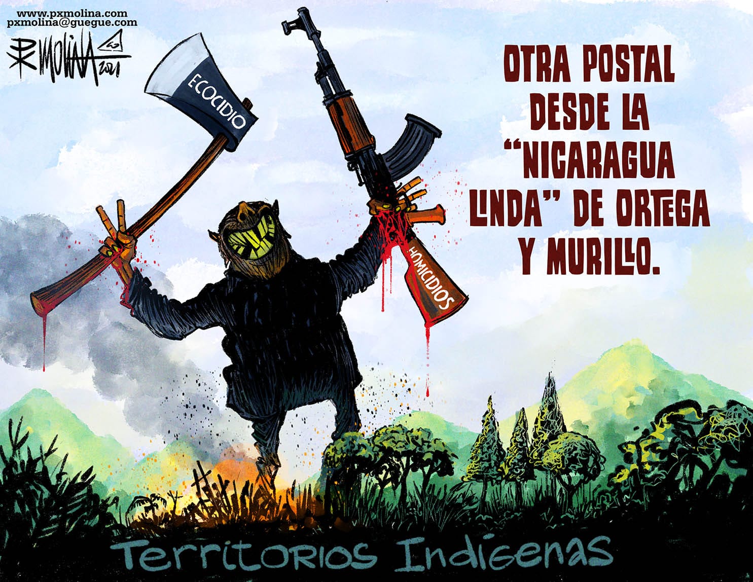 Caricatura del día |  La “Niza Nicaragua” de la dictadura