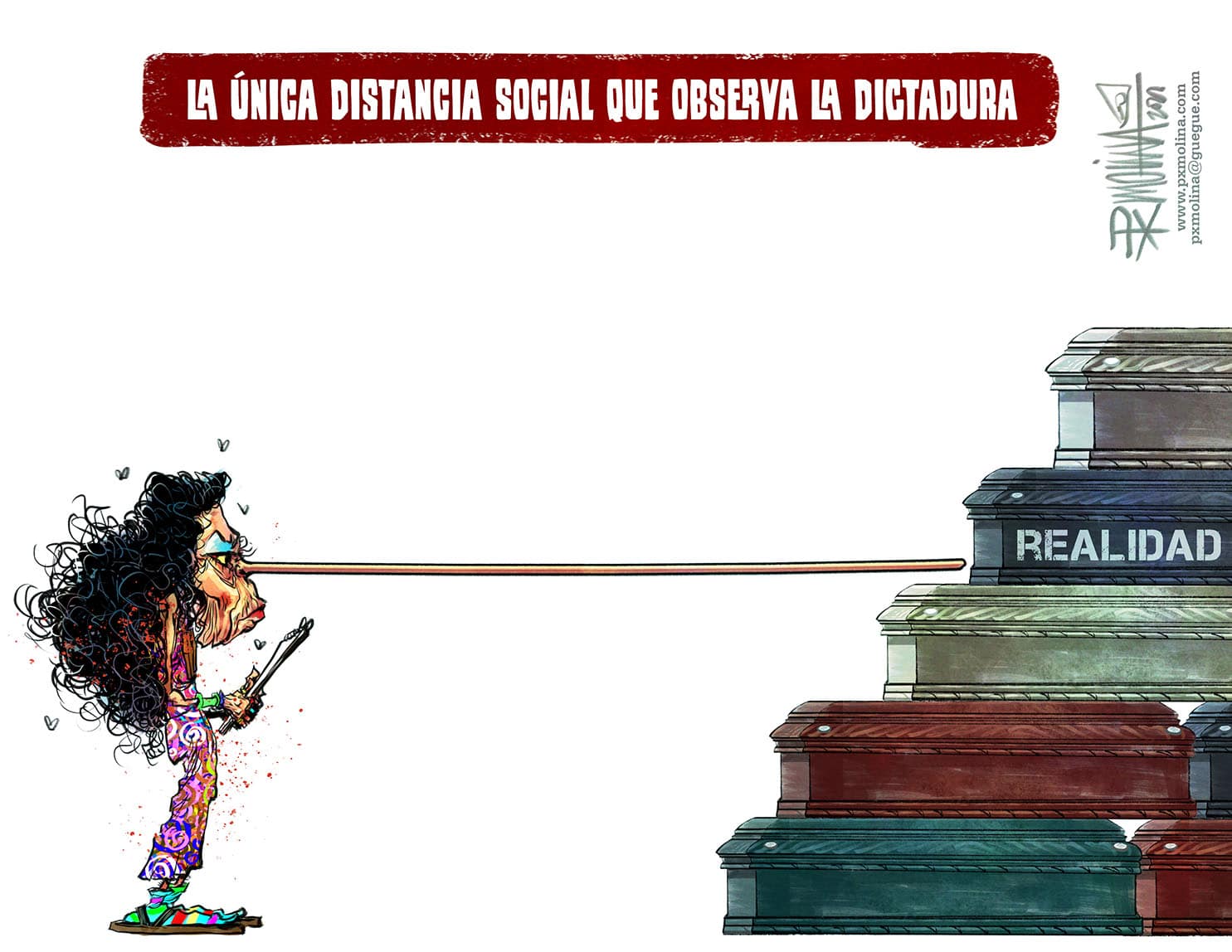Caricatura del día |  La única distancia social observada por la dictadura
