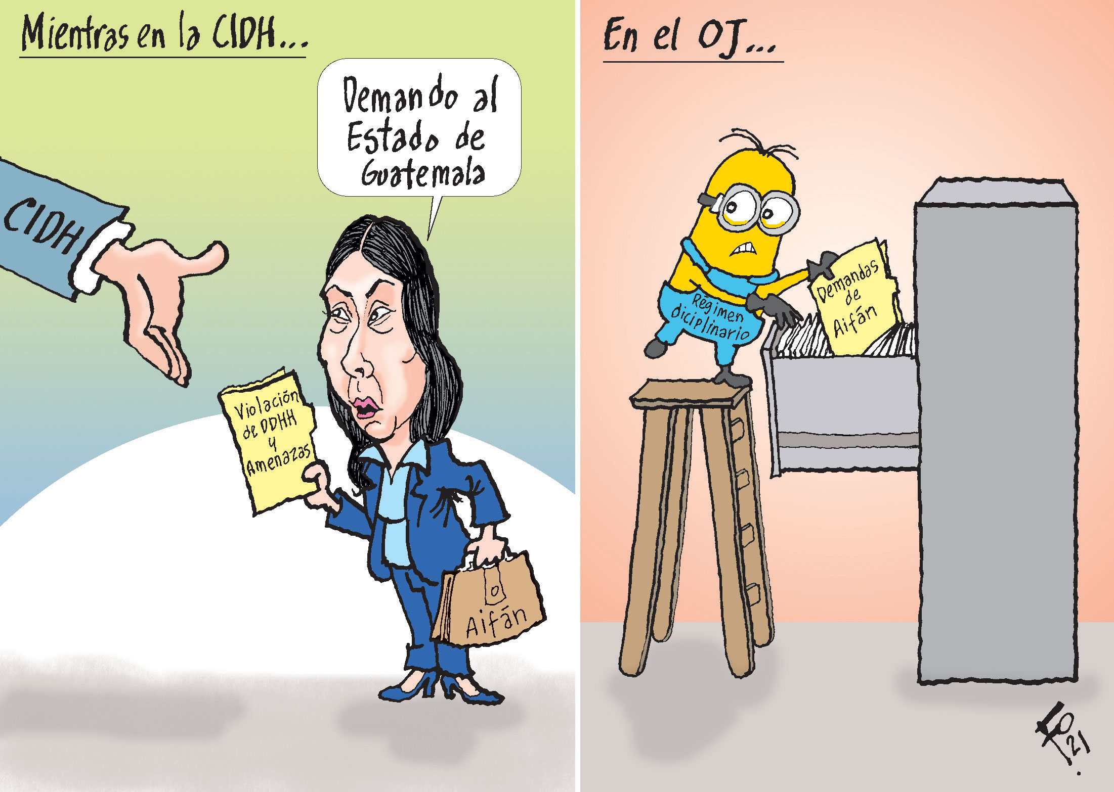 Durante su estadía en la CIDH